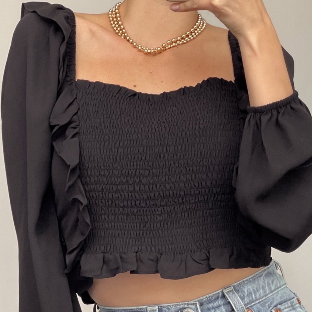RUFFLE RODEO BLOUSE - Picture 2 of 4